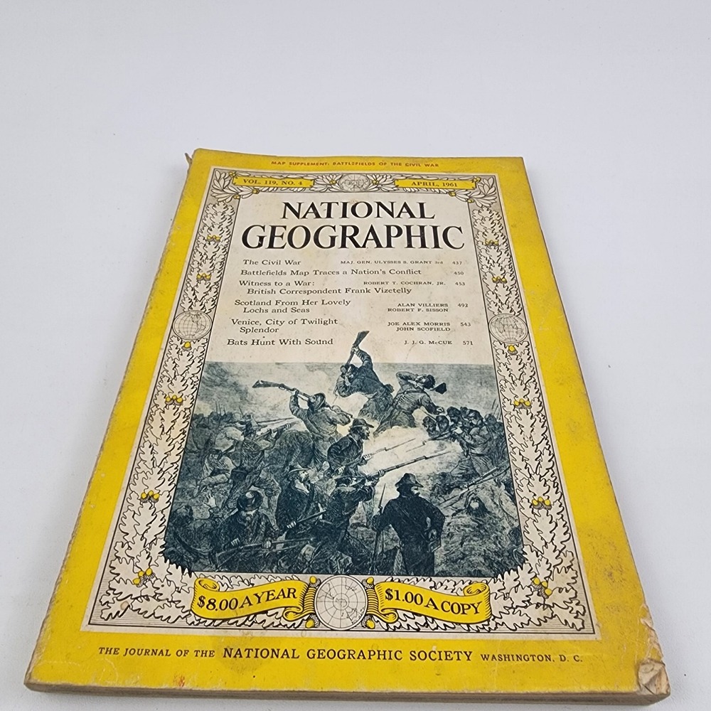 National Geographic Magazine‎ April 1961 No Insert